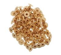 Gadpiparty 100 ensembles Lot de Boutons Pressions Métalliques pour Couture Vêtements et Sacs Fermeture Rapide Résistante Compatible Veste Cuir et Tissus Divers Boutons Snap Dorés