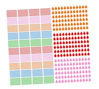 Gadpiparty 100 Feuilles Étiquettes Adhésives Colorées et Écriture Facile pour Décoration DIY de Journaux Planners et Scrapbooking