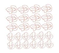 Gadpiparty 100 Pièces Clips Métalliques Canard Rose Doré Petits Marque-pages Animaux pour Bureau École et Organisation de Documents