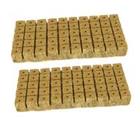 Gadpiparty 100 pièces Cubes de Culture Soilless pour Plant Propagation Substrat Fibreux Haute Absorption Eau et Aération Lot pour Semis et Bouturage Hydroponique