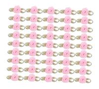 Gadpiparty 100 Pièces Mini Satin Roses With Leaves For Crafts Miniature Artificial Flowers Embellishments For Wedding Party Sewing And Gift Decoration