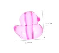 Gadpiparty 100 Pièces Perles Canard Acrylique Forme Animale avec Droit Séparateurs pour Bracelets Colliers DIY Bijoux Assortiment