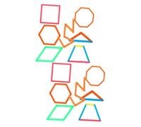 Gadpiparty 100 Pièces Polygonal Splicing Sticks Set With Lengths Geometry Teaching Supplies For Creative Shape Building And Angle Learning In Classroom And Home