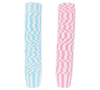 Gadpiparty 100pièces Lot de Caissettes Muffins Papier Colorées Rayées Moules à Cupcakes sans Odeur Motifs Délicats pour Pâtisserie DIY et Présentation Gourmande