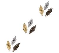 Gadpiparty 108 Pièces Accessoires Pendentifs Bijoux DIY pour Coiffure Féminine Décorations Ajourées Or Blanc et Ancien pour Création
