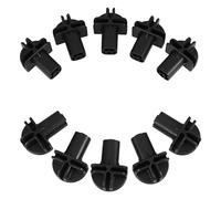Gadpiparty 10pcs Connecteurs en Plastique pour Cube de Rangement en Fil de Fer à Monter Soi-même, Compatibles Cage et Armoire, Installation Facile, Couleur Noire