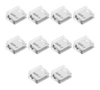 Gadpiparty 10pcs Verrous de Sécurité pour Fenêtres Coulissantes en Plastique Bloque Fenêtre Réglable Protège Garçon et Filles Installation Facile pour Portes