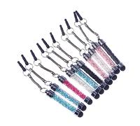 Gadpiparty 10pièces Stylos Cristal Diamant Capacitif Slim Stylet Stylet Tactile pour Téléphone Tablette Emballage Mixte Couleurs