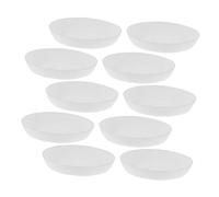 Gadpiparty 10pièces Support pour Pot de Fleurs Plastique Bac de Récupération Eau Rond pour Plantes Intérieures et Extérieures Soucoupe