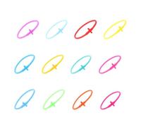 Gadpiparty 12 Pièces Bracelet Croix en Silicone, Style Minimaliste, Adulte | Surface Lisse Non Poreuse, Croix Apparente, Usage Prière et Activités Quotidiennes, Unisexe