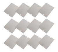 Gadpiparty 12 Pièces Coussin Isolant en Mica Ignifuge pour Four à Micro-ondes, Léger et Facile à Nettoyer, Accessoire Argenté pour Appareils Cuisine