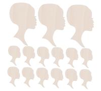 Gadpiparty 12 Pièces Découpes Visage Femme Africaine Diy pour Peinture Surfaces Polies Sans Écharde Matériau pour Décorations Murales