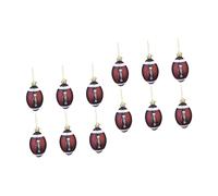 Gadpiparty 12 Pièces Ornement d'arbre De Noël Ornement Suspendu De Football Décoration De Noël De Rugby Décor d'halloween Décorations De Boules De Noël De Base-Ball Cadeau