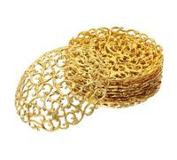 Gadpiparty 12 pièces Plateau de Service Doré pour Eid et Ramadan Plateau de Rangement pour Fruits Secs et Desserts Décoration de Table Style Moyen-Orient pour Maison et Fête