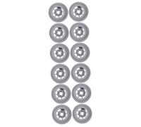 Gadpiparty 12 Pièces Roues Accessoires Pour Lave-vaisselle Remplacement Du Rouleau Du Lave-vaisselle Roulettes De Lave-vaisselle Panier Inférieur Accessoire Lave-vaisselle Grey Plastique
