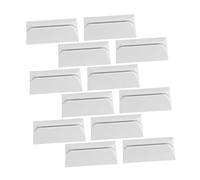 Gadpiparty 12 Pièces Support de Séparation de Bureau Plastique de Fixation pour Cloison Amovible Base de Support pour Épaisseur Porte-écran de Bureau pour Cloison Séparatrice Polyvalente