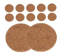 Gadpiparty 12 Pièces Tapis en Fibre Végétale pour Jardinières Coussins de Nidification Résistants Tapis de Nidification pour Pigeons et Perroquets Multifonctionnels pour Pots de Fleurs
