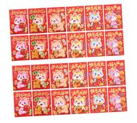 Gadpiparty 120 Pièces Enveloppes Rouges Chinoises Année Cheval Carton Motif Cheval pour Fête Printemps et An