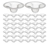 Gadpiparty 12pcs Grilles D'évacuation Rondes en Acier Inoxydable pour Évier Cuisine et Salle de Bain, Attrape-cheveux, Diamètre 4-8cm, Accessoires Pratiques