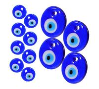 Gadpiparty 12pièces Pendentifs Œil Maléfique Verre Lot De Perles Décoratives Pour Bijoux Artisanaux Et Ornements