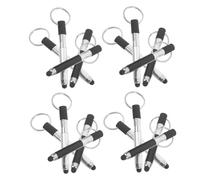 Gadpiparty 12pièces Stylo Porte Clé Tactile Stylet Capacitif pour Écran Pendentif Clé Lot de Accessoires Pratiques