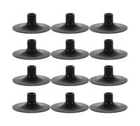 Gadpiparty 15 Pièces Pointes de Flèches à Ventouse Noires en Caoutchouc | Remplacement pour Arc, Usage Loisir et Jeu, Lot de Têtes à Ventouse pour Jeunes Archers