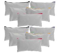 Gadpiparty 15 Pièces Sac à Stylo De Graffiti Trousse à Crayons en Vrac Sacs Sac De Maquillage De Sublimation Vide Pochette Zippée en Tissu Sac à Fermeture Éclaire Pochettes De Rangement Toile