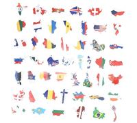 Gadpiparty 150feuilles Autocollants De Drapeaux Nationaux pour Valises Ordinateurs Bouteilles Et Skateboard Stickers Décoratifs Vinyle pour Voyages Et Scrapbooking