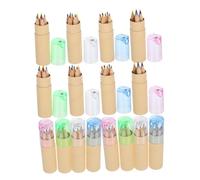 Gadpiparty 16 Ensembles Lot Mini Crayons de Couleur Set de Dessin pour Garçon Fille avec Tube de Rangement et Crayon et Pigments Durables Parfait pour Classe et Activités Artistiques