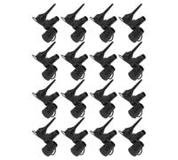 Gadpiparty 16 Pièces Embout de Pompe en Plastique Noir 3 Buses Interchangeables pour Matelas Pneumatiques et Lits Gonflables, Compatible et Solide, pour Sorties en Famille et Camping