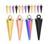 Gadpiparty 16pièces Breloques Cône Pour Collier Pendentif à Suspendre Décor De Bijoux Fait Maison Lot