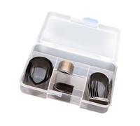 Gadpiparty 18 Pcs Outils de Poinçonnage Cuir Emporte pour Artisanat Diy Découpeur de Coins pour Portefeuilles Kit Compact et Durable pour Maroquinerie