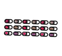 Gadpiparty 18pièces Couvercle De Caméra Autocollant Cartoon pour Ordinateur Portable Et Smartphone De Confidentialité Élégante Et Pratique