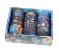 Gadpiparty 19 Rouleaux Washi Tape Univers Thématique Ruban Décoratif pour Scrapbooking Art et Bricolage Rouleau Designs pour Projets Créatifs