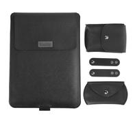 Gadpiparty 1ensemble Sacoche Ordinateur Portable Légère et Fine avec Housse Interne Multifonction Pochette Câble et Support Intégré Portable pour Professionnels et Déplacements