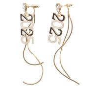Gadpiparty 1Paire Boucles Oreilles Numérotées Forme De Chiffres Élégantes Et Légères Avec Pompon Oreille Pour Femmes Parfaites Pour Toutes Les Occasions