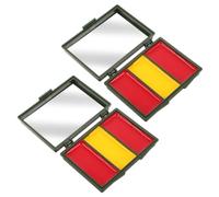 Gadpiparty 2 Boîtes Kit de Peinture pour Visage de Supporter de Football 3 Couleurs du Drapeau Espagnol, Résistant la Transpiration et Facile à Enlever pour Matchs et Fêtes