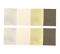 Gadpiparty 2 Ensembles Autocollants À Pois Multifonctionnels Pour Tubes De Gloss À Lot De Étiquettes Adhésives Diy Colorées Pour Personnalisation Et Pour Bouteilles Et Contenants 8 Feuilles*2