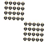 Gadpiparty 2 Ensembles Breloques Alliage Coeur Pour Création De Bijoux Pendentifs Diy Bracelet Collier Artisanat 100 Pièces * 2