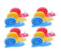 Gadpiparty 2 Ensembles Butée De Porte Escargot Tpe Lot De Pincement Flexible Et Sécurisée Pour Intérieur Et Chambre Denfant Couleur Aléatoire 6 Pièces * 2