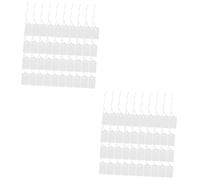Gadpiparty 2 Ensembles Étiquettes De Prix Vides Pour Bijoux Étiquettes Suspendues Blanches Avec Cordon Élastique Pour Écrire Prix Et Gérer Votre Stock Accessoires Pratiques 200 Pièces * 2