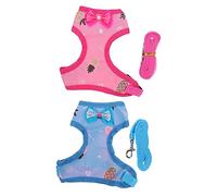 Gadpiparty 2 Ensembles Harnais Poulet et Coq avec Laisse Protection pour Animaux de Compagnie Design Créatif pour Sorties et Fêtes Résistant et Confortable Contrôle Lors des Promenades