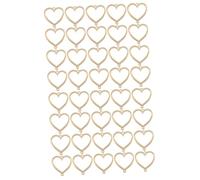 Gadpiparty 2 Ensembles Lot De Pendentifs Cœur Creux Alliage Cadre Ouvert Pour Création De Bijoux Diy Compatibles Résine Colliers Et Boucles Doreilles Finition Mate Baroque 20 Pièces * 2