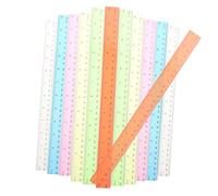 Gadpiparty 2 Ensembles Lot De Règles Colorées Plastique De Règles Légères Et Portables Pour Pour Dessin Mesure Couleur Aléatoire 12 Pièces * 2