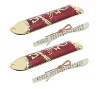 Gadpiparty 2 Ensembles Mezouzah Métal avec Parchemin Casher Intérieur Symbole de Foi Juive Décoration Artistique pour Maison de Cadeau Pendaison Crémaillère