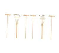 Gadpiparty 2 Ensembles Outil De Jardin De Table Accessoires De Sable Zen Râteau À Sable Truelle De Jardinage Mini Kit De Râteau De Bureau Râteau Feng Shui Accessoires De Jardin 3 pièces * 2