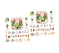 Gadpiparty 2 Ensembles Pendentif Fleur Bracelets Plantes Décoration Collier Serestto Charmes Végétaux Charmes De Bijoux Collier Faire Des Breloques Alliage 30 Pièces * 2