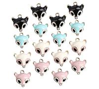 Gadpiparty 2 Ensembles Pendentifs Alliage De Petite Renarde Pour Création De Bijoux Accessoires Pour Colliers Bracelets Et Boucles Oreilles Multicolores Parfaits Pour Diy Et 40 Pièces * 2