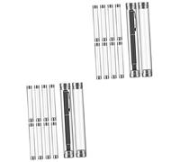 Gadpiparty 2 Ensembles Petit Porte-Stylo Étui À Stylo Unique Cylindre Seul Porte-Stylo Simple Étuis À Stylos Tubes De Rangement pour Stylos Tube De Stylo Acrylique 10 Pièces * 2