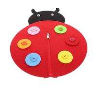Gadpiparty 2 Ensembles Planche Montessori Feutre Non Tissé Jeu Apprentissage Boutons et Fermetures pour Âge Préscolaire Activité Sensorielle Colorée pour Développer les Compétences de Vie de